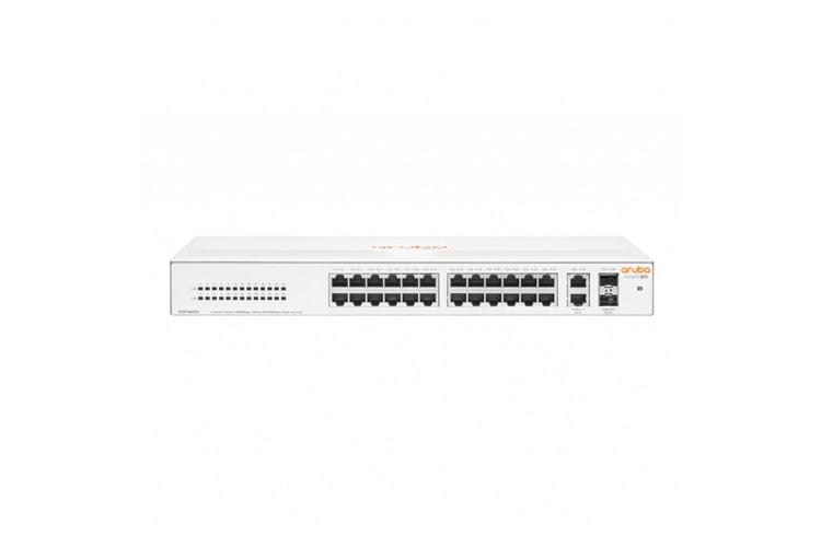 HP Aruba Instant On, R8R50A, 1430-24G, 24Port, GigaBit, 2 Port GigaBit SFP, Yönetilemez,Masaüstü Switch