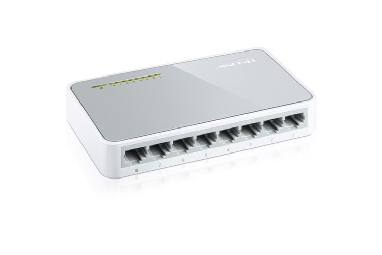 TP-LINK TL-SF1008D, 8 Port, Megabit, Yönetilemez, Masaüstü Switch