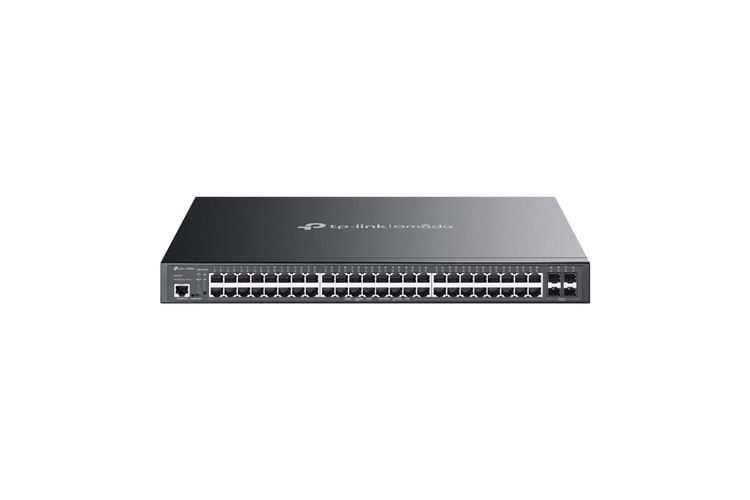 OMADA SG3452P, 52 Port Gigabit, 48 Port Gigabit PoE+, 384W, 4 Port SFP L2+ Yönetilebilir, Rackmount Metal Kasa Switch