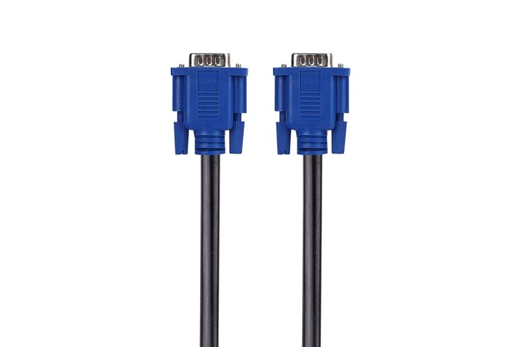 S-LINK SL-VGA19, 15Pin, İki Ucu Erkek, 5mt, VGA Kablosu