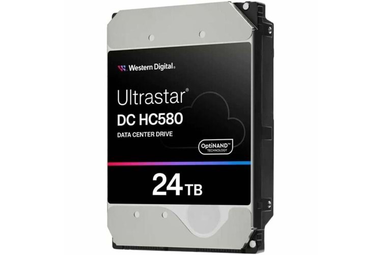 WD ULTRASTAR, WUH722424ALE6L4, 3.5", 24TB, 512Mb, 7200 Rpm, 7/24 Enterprise, DATA CENTER-GÜVENLİK-NAS-SERVER, HDD (DC HC580) (0F62796) (Türkiye Distribütörü Garantili)